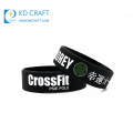 High quality custom debossed logo color filled cool sport basketball silicone wristband for promotion